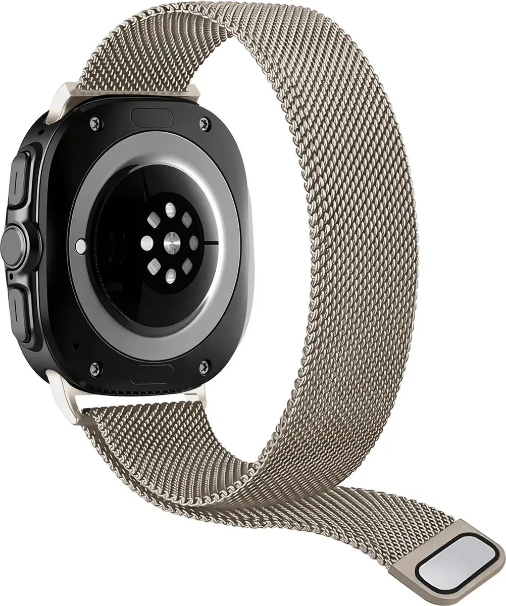 Selected SBG Milanees Horlogebandje Samsung Galaxy Watch Ultra - Goud - afbeelding 6 van 6