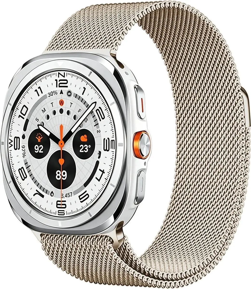 Selected SBG Milanees Horlogebandje Samsung Galaxy Watch Ultra