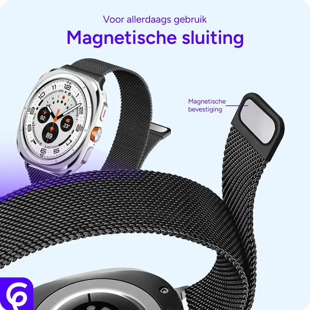 Selected SBG Milanees Horlogebandje Samsung Galaxy Watch Ultra - Goud