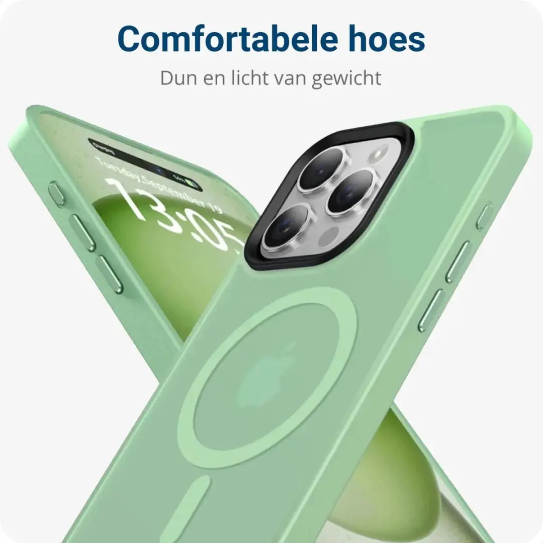 Selected by GSMpunt Apple iPhone 15 Pro Max Hoesje - Groen - MagSafe
