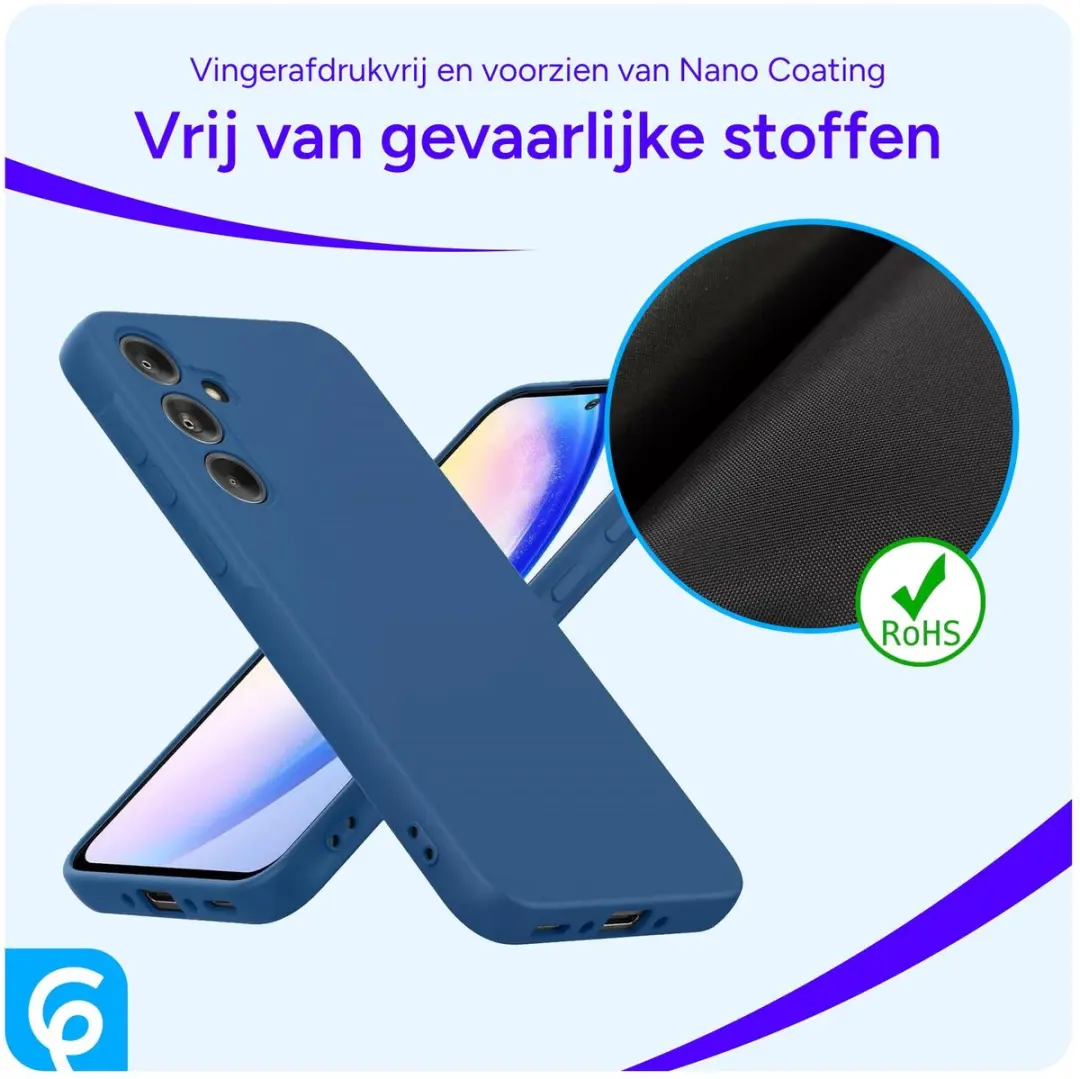 Selected Hoesje Samsung Galaxy A55 Blauw - Dun TPU
