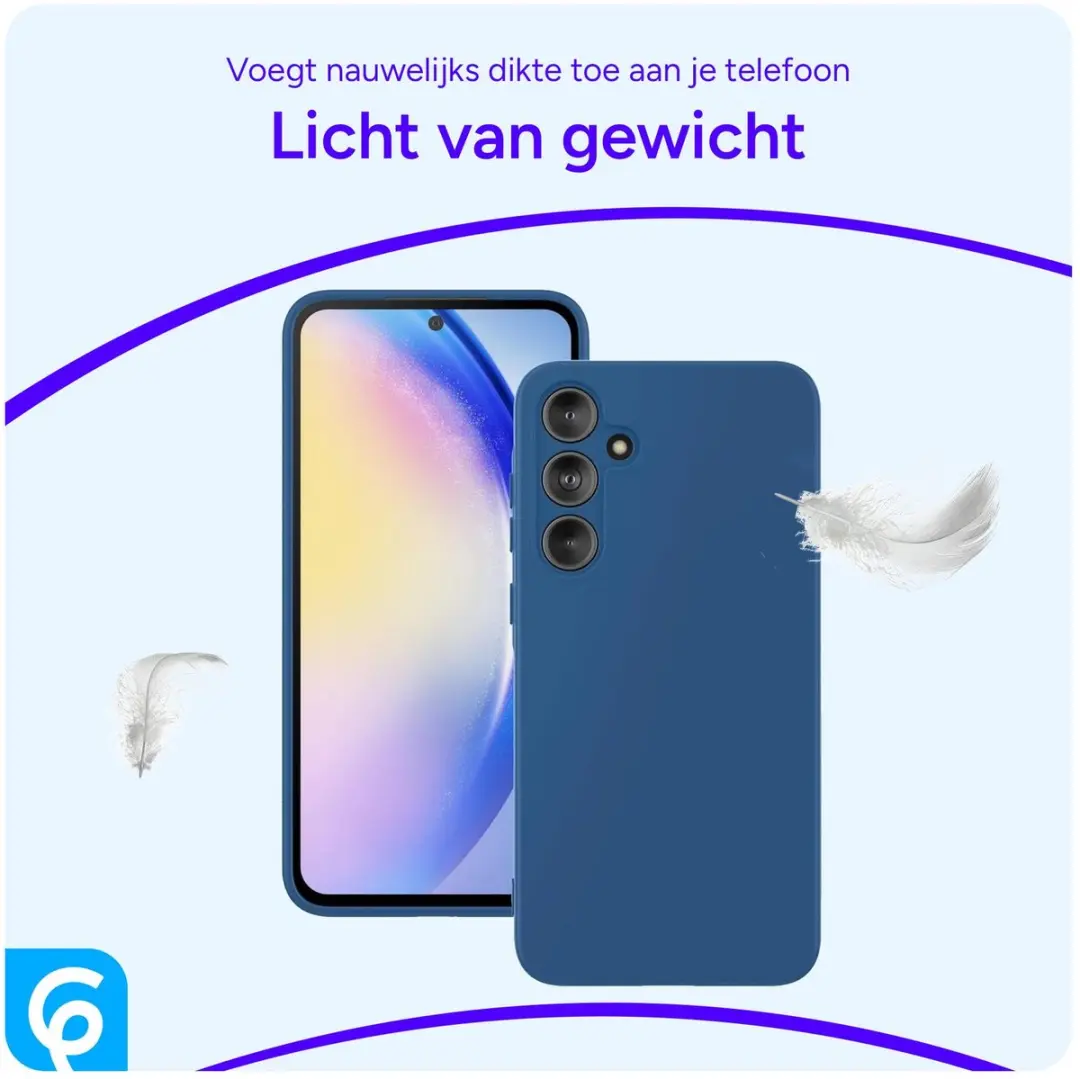 Selected Hoesje Samsung Galaxy A55 Blauw - Dun TPU