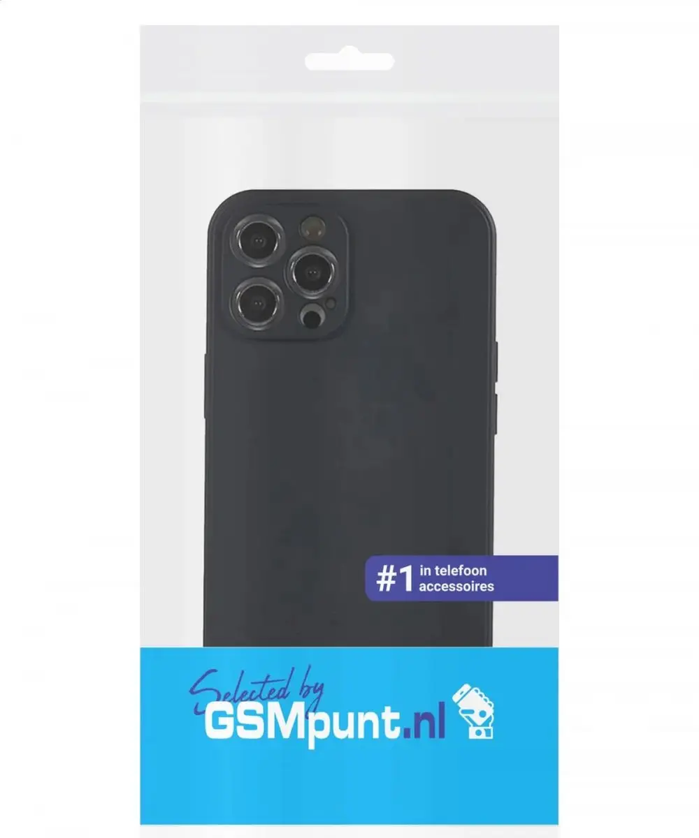 Selected Hoesje iPhone 12 Pro Back Cover - Zwart