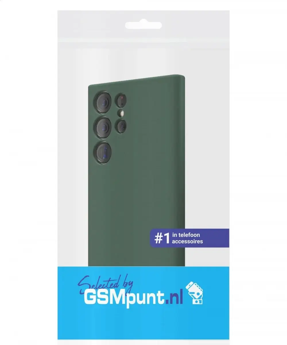 Selected by GSMpunt Samsung Galaxy S22 Ultra Hoesje - Donkergroen TPU