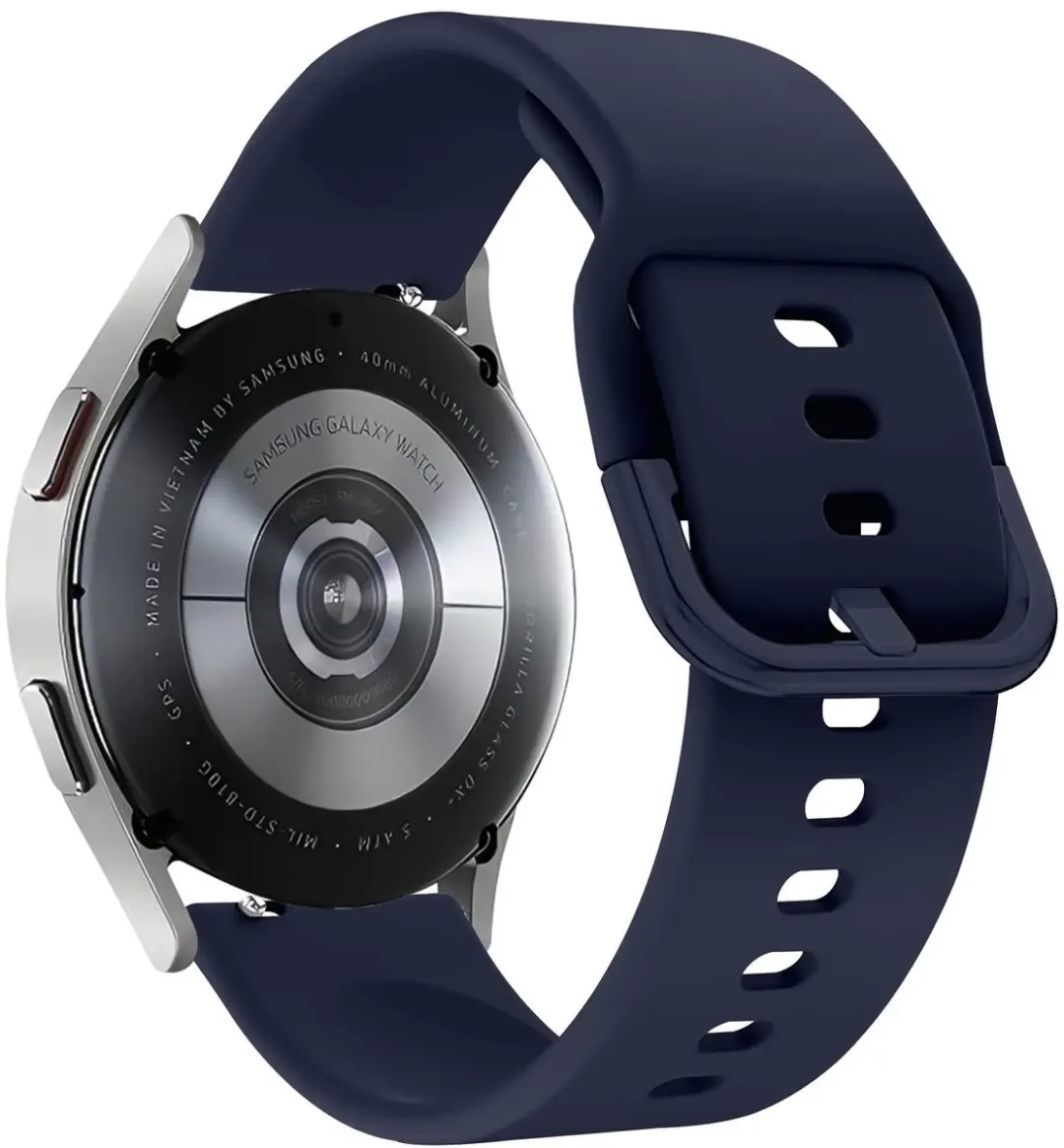 Selected SBG Universeel 22mm Horloge Bandje - Siliconen - Midnight Blue