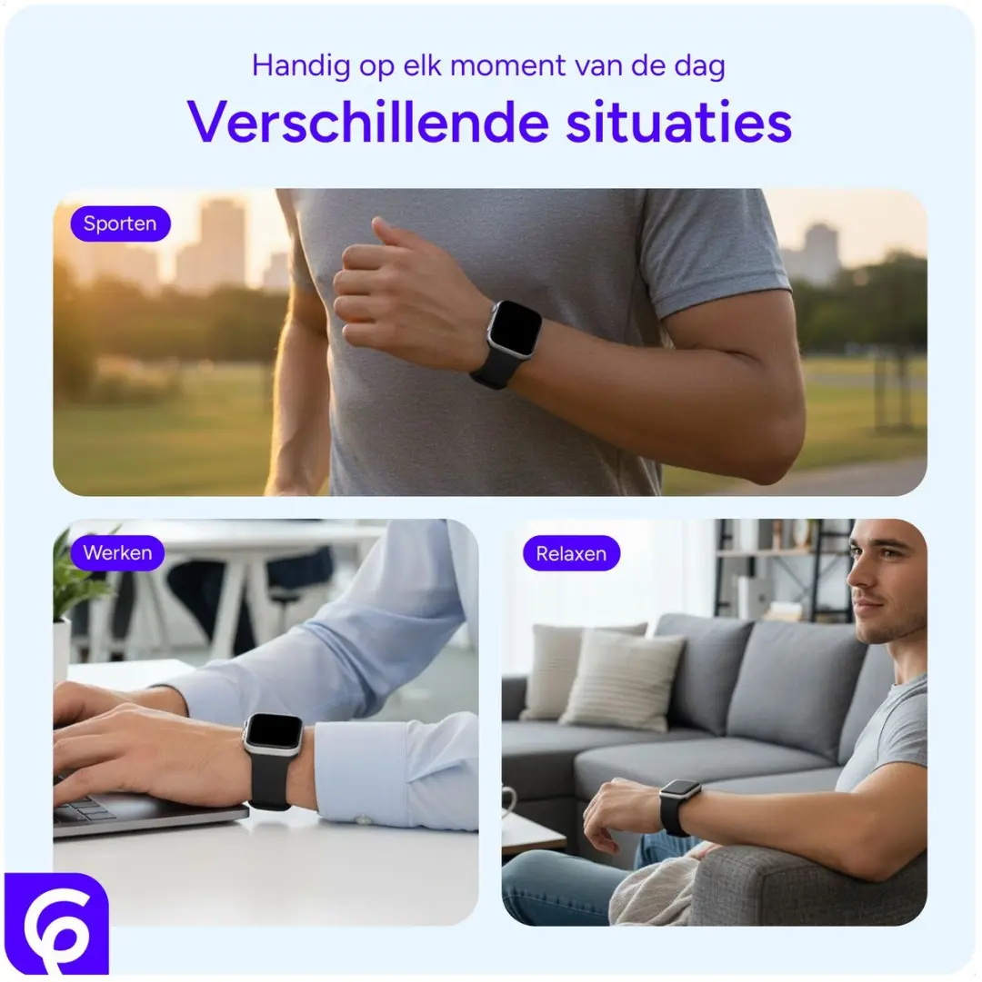 Selected SBG Universeel 22mm Horloge Bandje - Siliconen - Midnight Blue