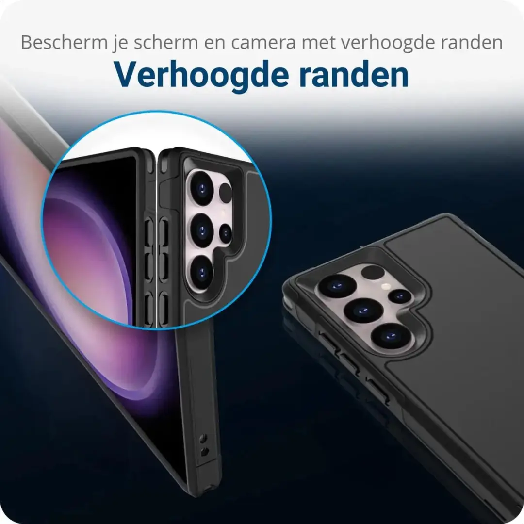 Selected Hoesje Samsung Galaxy S24 Ultra MagSafe Dual-Layer Zwart