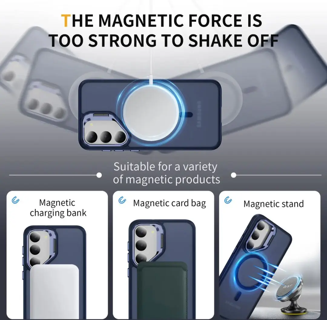 Selected Hoesje Samsung Galaxy S23 MagSafe Blauw - Camera Kickstand - afbeelding 6 van 6