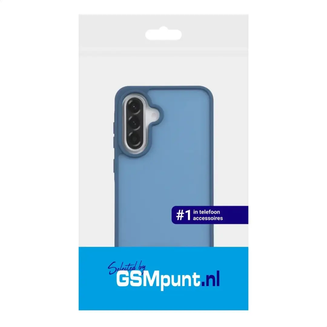 Selected Hoesje Samsung Galaxy A36 - Blauwe Matte Back Cover