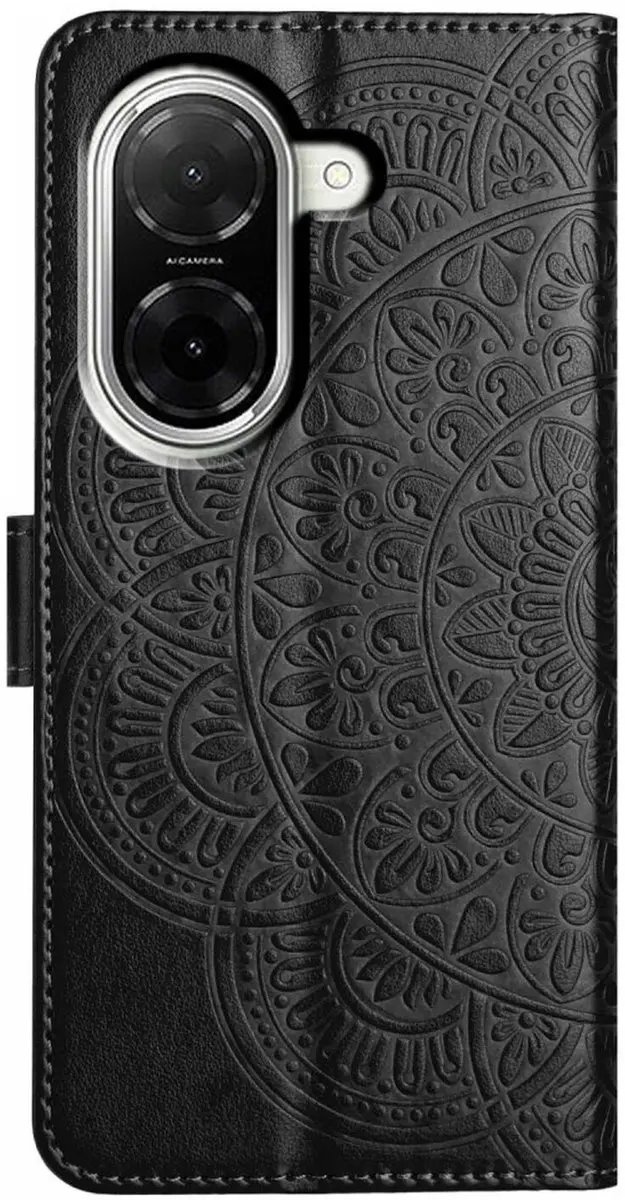 Selected Mandala Book Case Xiaomi Redmi A5 4G - Hoesje Zwart