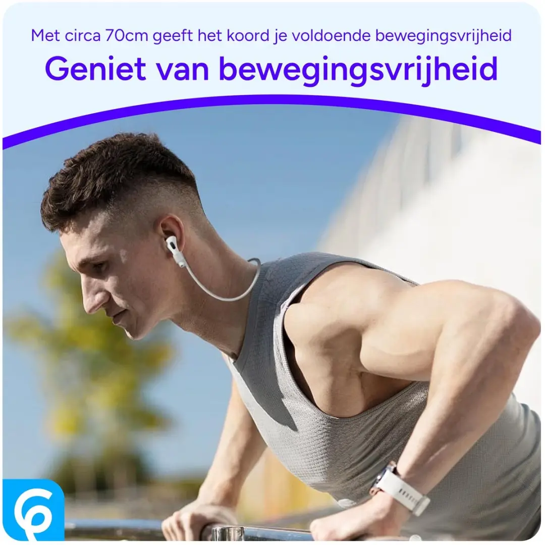 Selected Magnetisch Oordopjes Koord - Wit - o.a. AirPods