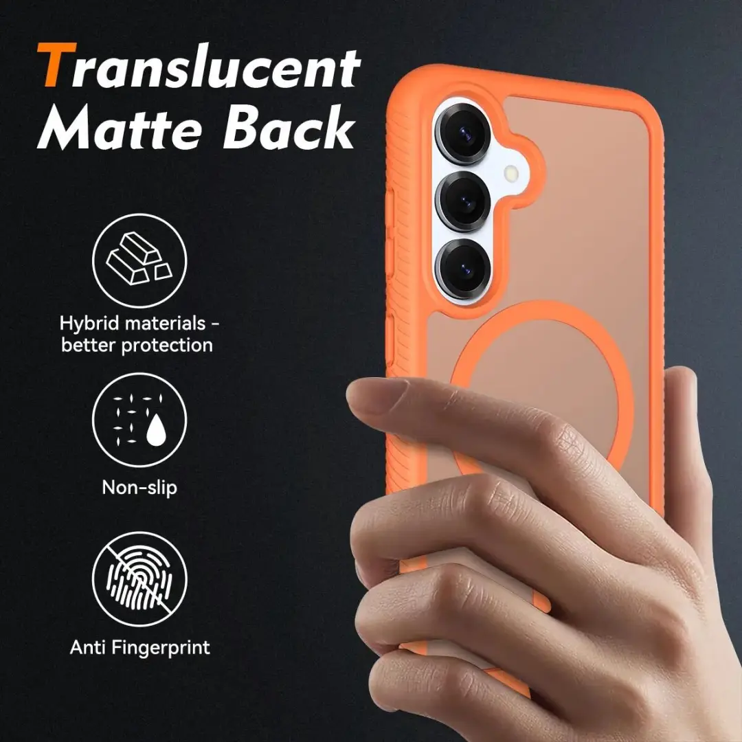 Selected Hoesje Samsung Galaxy S25 Matte Oranje - MagSafe - afbeelding 6 van 6