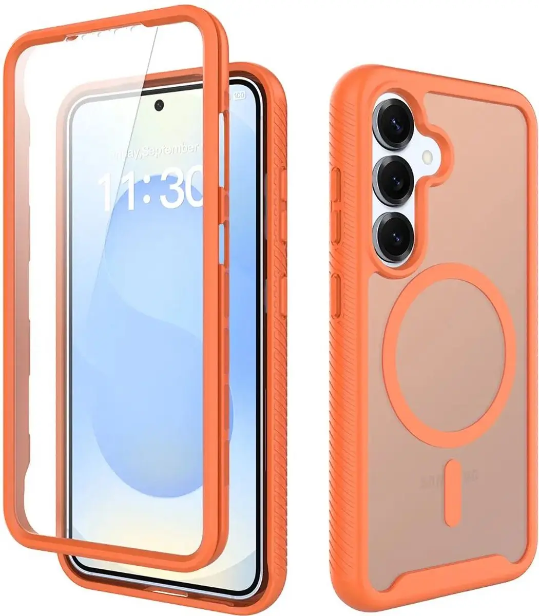 Selected Hoesje Samsung Galaxy S25 Matte Oranje