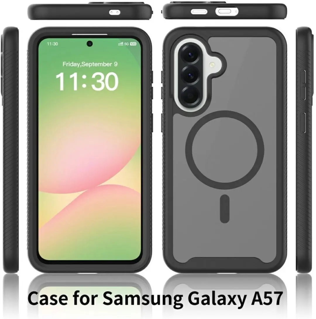 Selected Hoesje Samsung Galaxy A57 MagSafe - Transparant Zwart