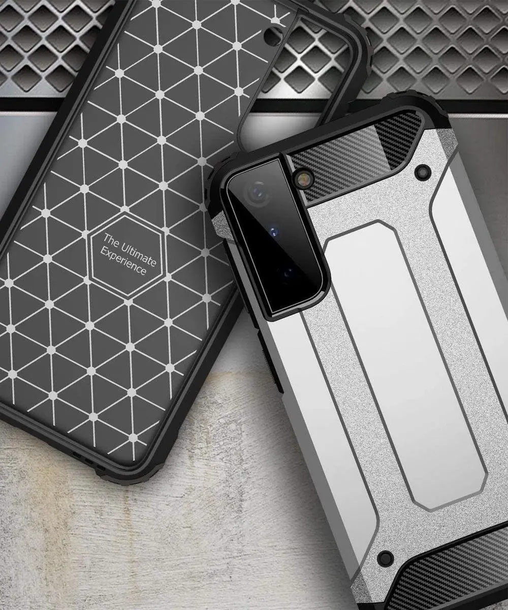 Selected Hoesje Samsung Galaxy S21 Hybride Schokbestendig - Zwart