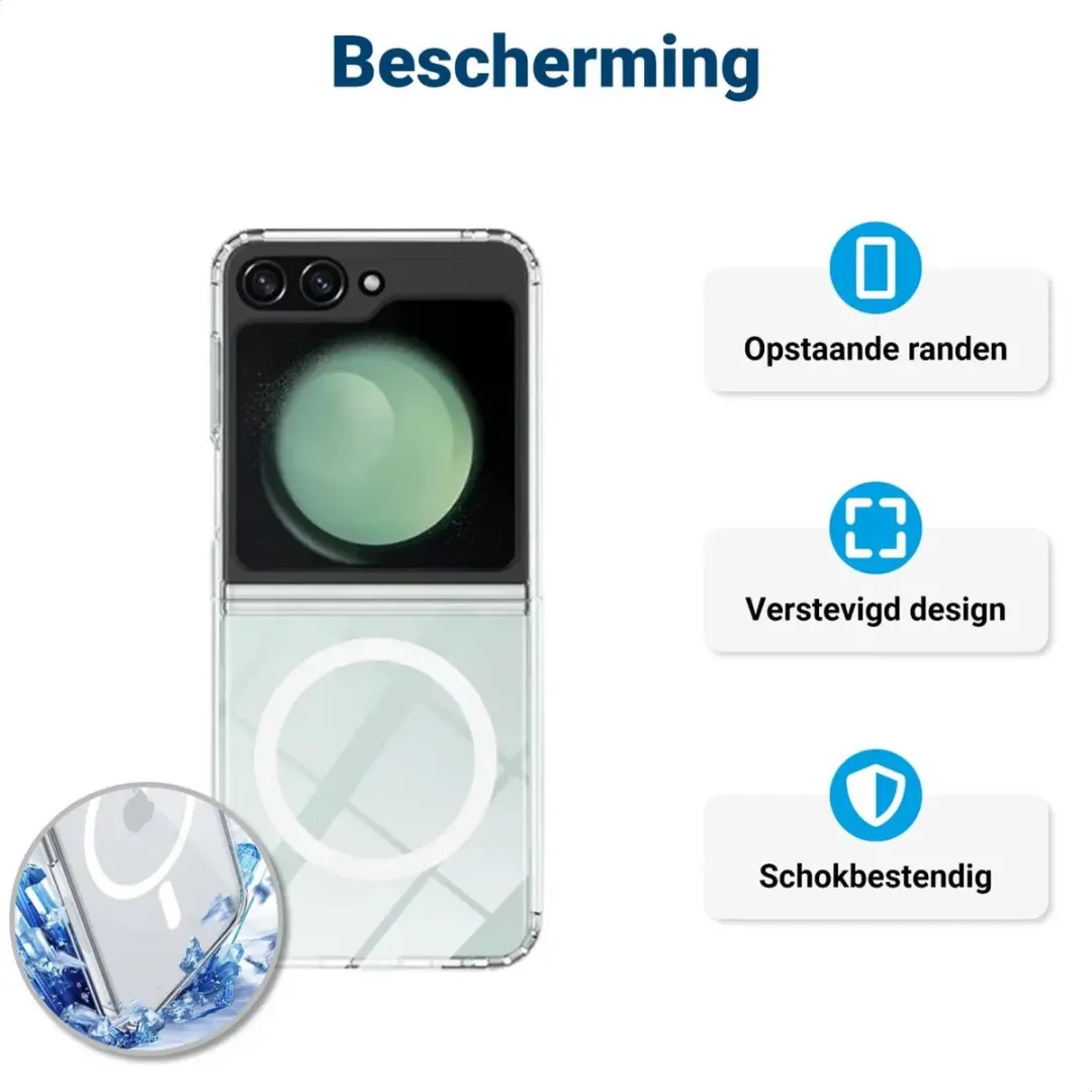 Selected Transparant Hoesje Samsung Galaxy Z Flip 7 FE/6 - MagSafe
