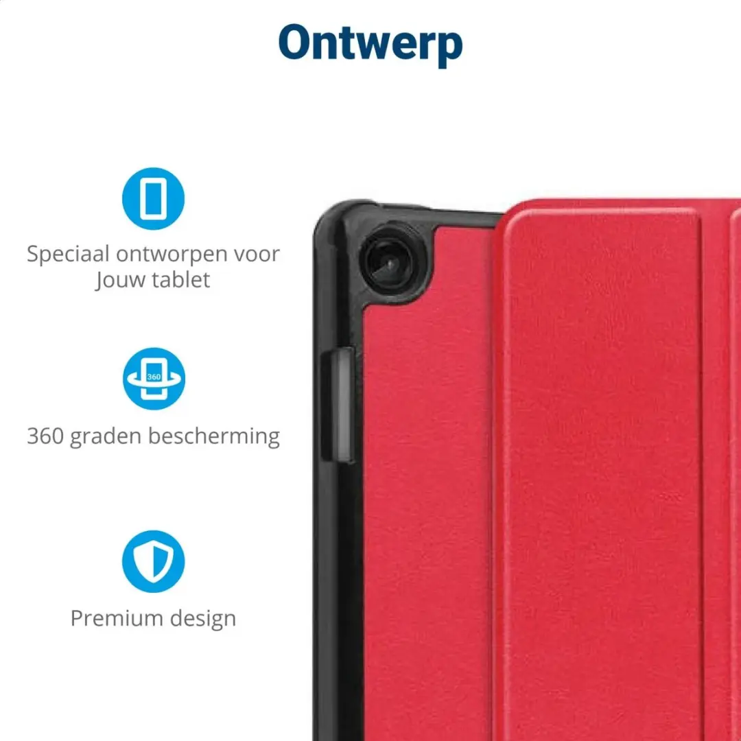 Selected by GSMpunt Tablethoes Lenovo Tab M10 Gen 3 - Rood