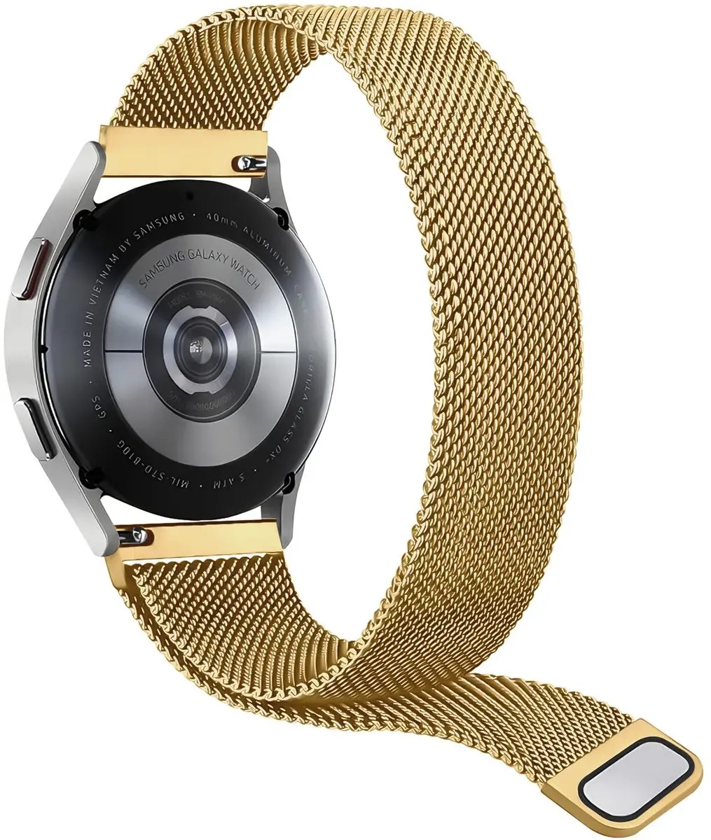 Selected SBG Universeel 22mm Horlogebandje - Goud