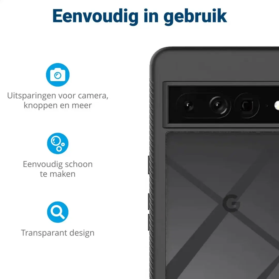 Selected by GSMpunt.nl Hoesje Google Pixel 8 Pro - Blauw