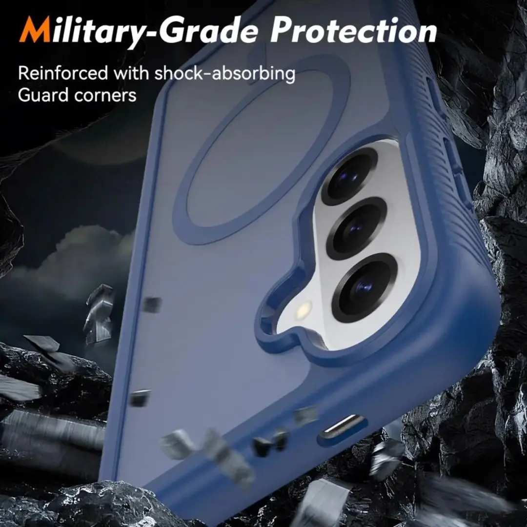 Selected Hoesje Samsung Galaxy S26 Matte Blauw - MagSafe