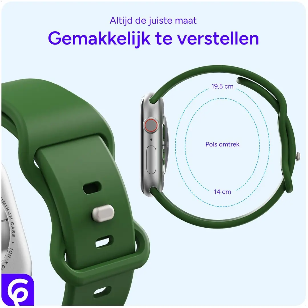 Selected SBG Siliconen Bandje Apple Watch - 42/44/45/46/49mm - Alfalfa