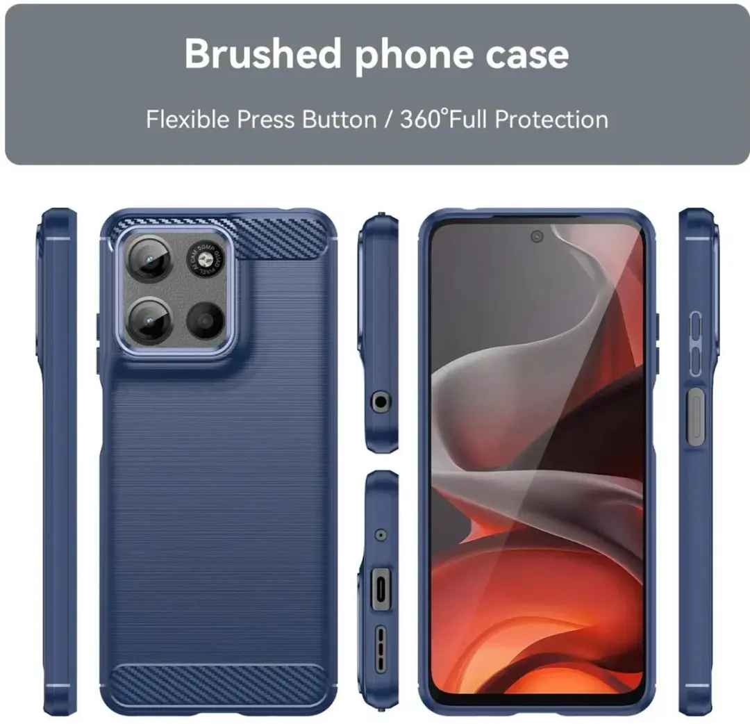 Selected TPU Hoesje Motorola Moto G15 Blauw