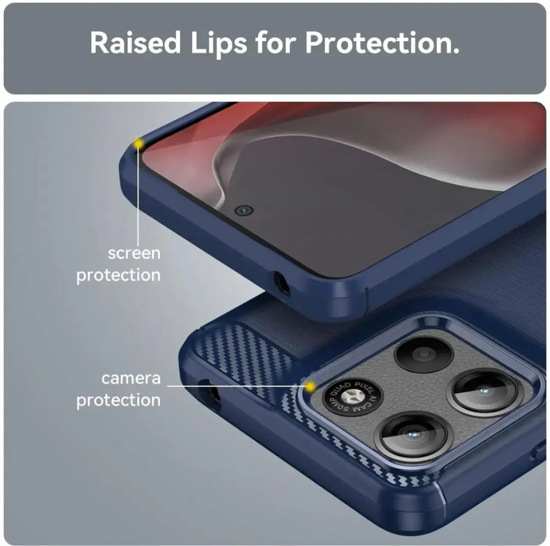 Selected TPU Hoesje Motorola Moto G15 Blauw