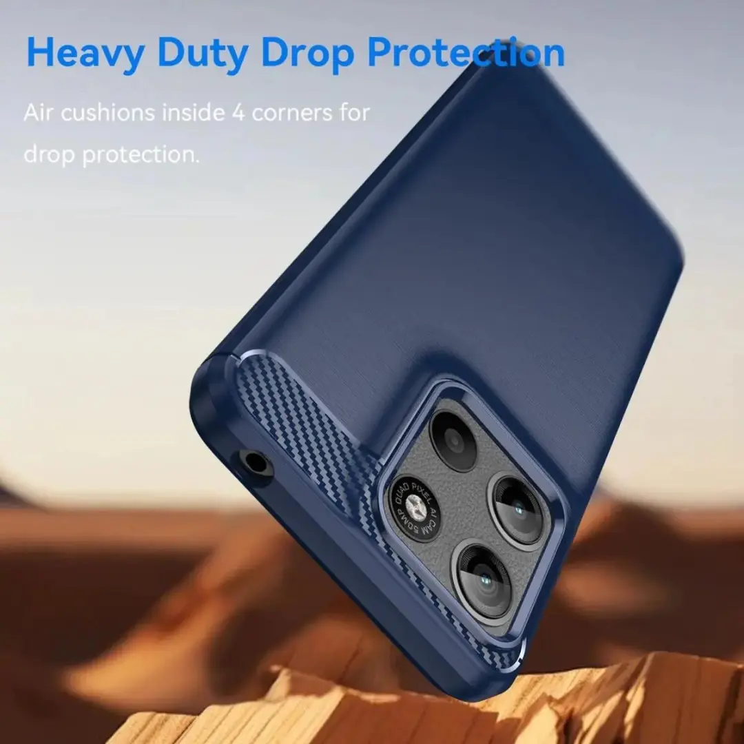 Selected TPU Hoesje Motorola Moto G15 Blauw