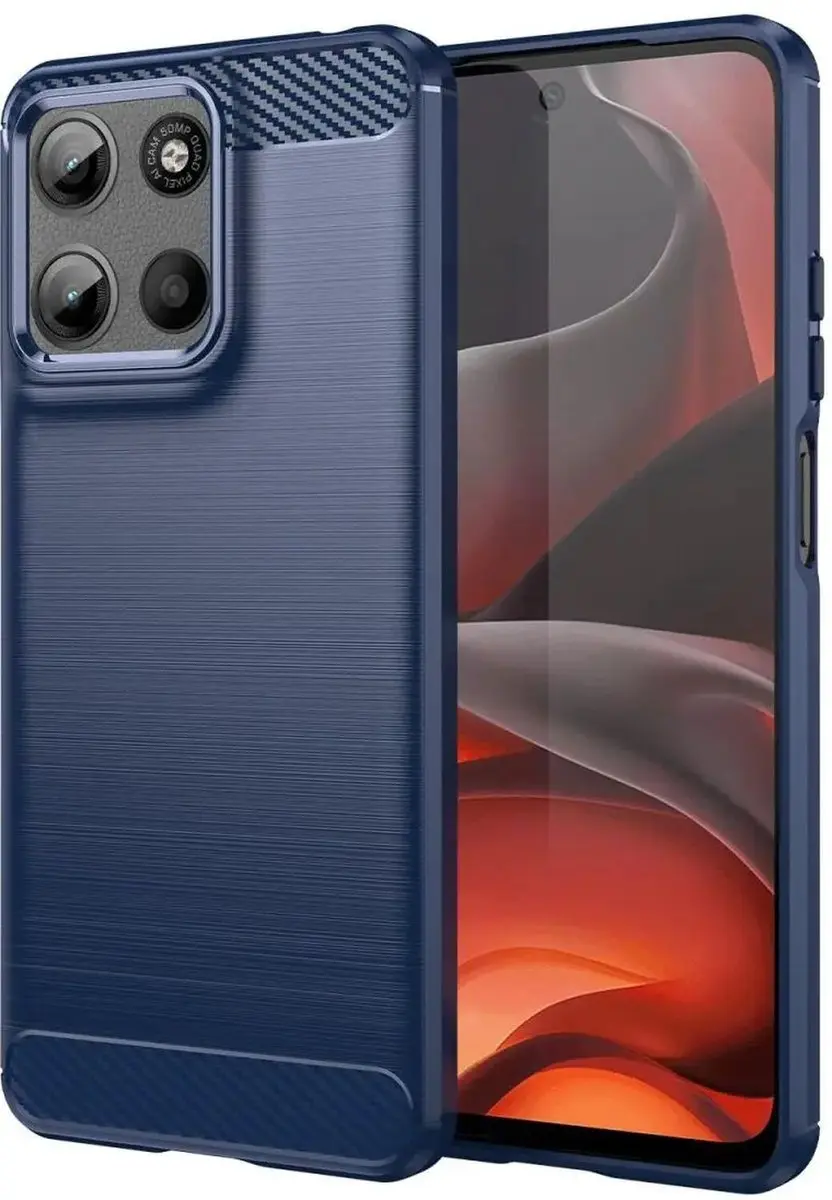 Selected TPU Hoesje Motorola Moto G15 Blauw