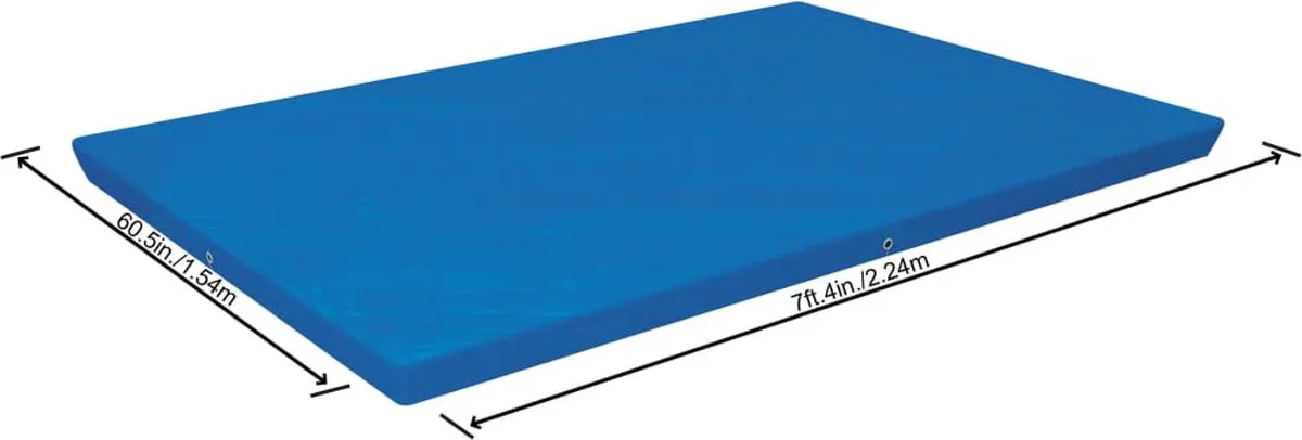 Bestway Zwembad Afdekzeil 221x154cm - Blauw - afbeelding 6 van 6