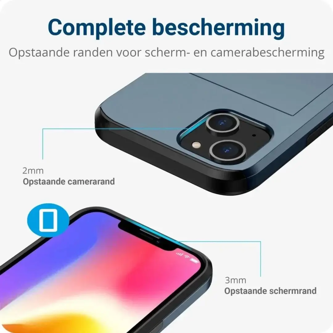 Selected Hoesje Samsung Galaxy S25 Plus - Kaarthouder 2 Stuks - Blauw