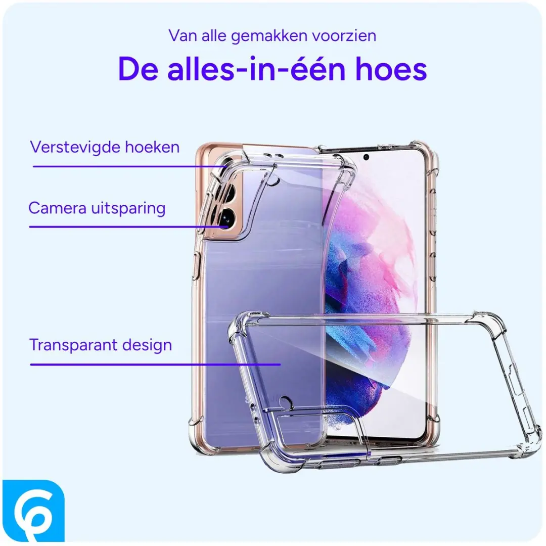 Selected Hoesje Schokbestendig TPU Transparant Samsung Galaxy S21