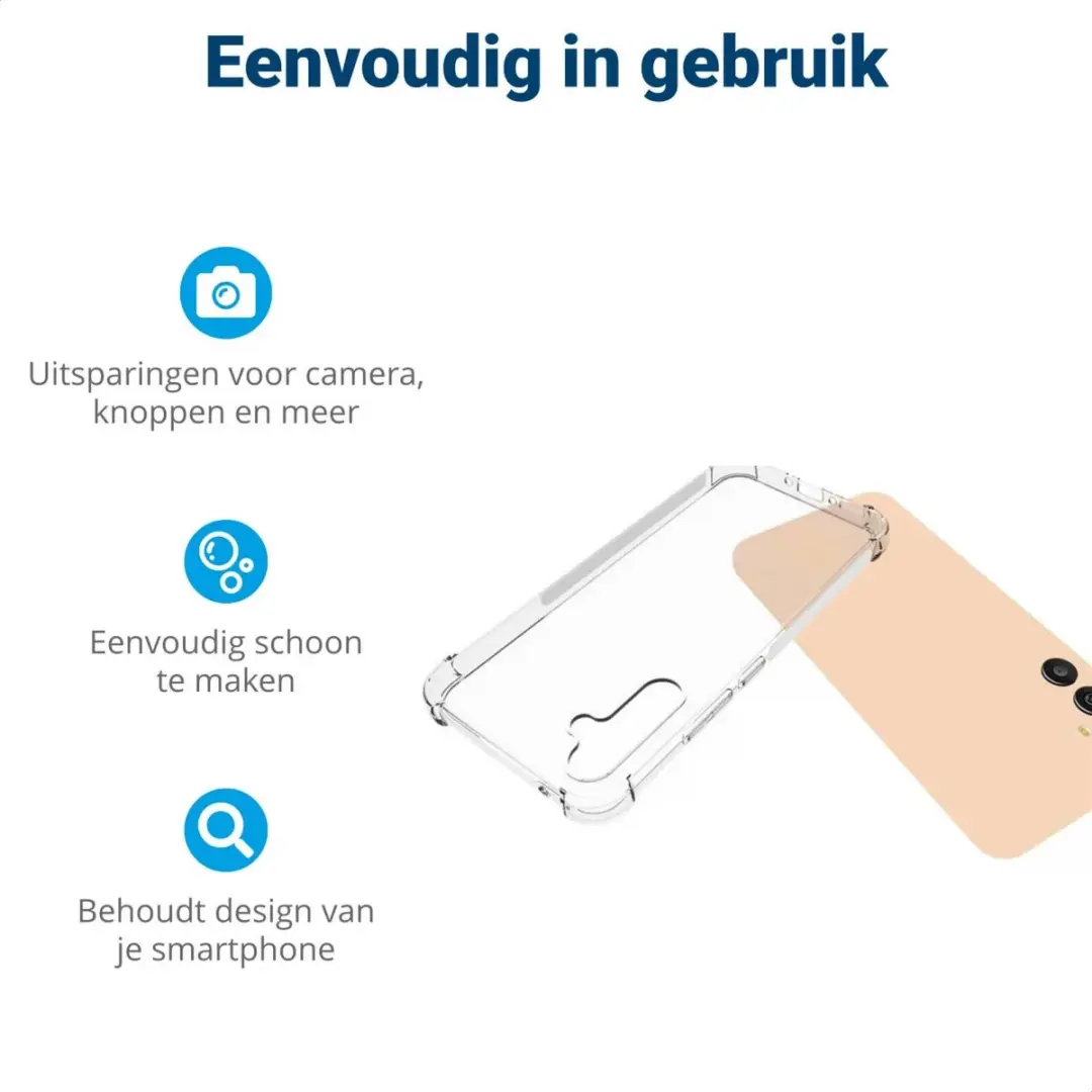 Selected Hoesje Schokbestendig TPU Transparant - Samsung Galaxy A34