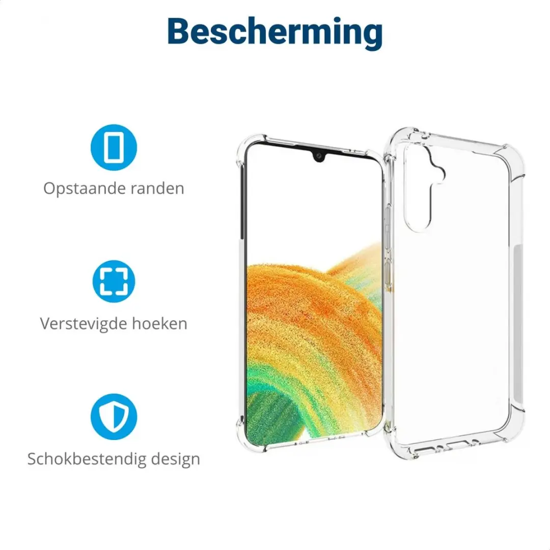 Selected Hoesje Schokbestendig TPU Transparant - Samsung Galaxy A34
