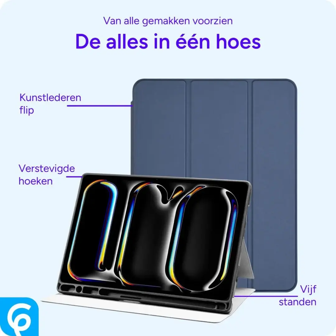 Selected by GSMpunt Tablethoes iPad Pro 11 2024/2025 - Blauw