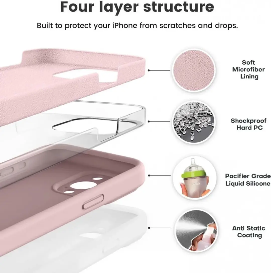 Selected by GSMpunt.nl iPhone 15 Pro Hoesje - Siliconen Lila
