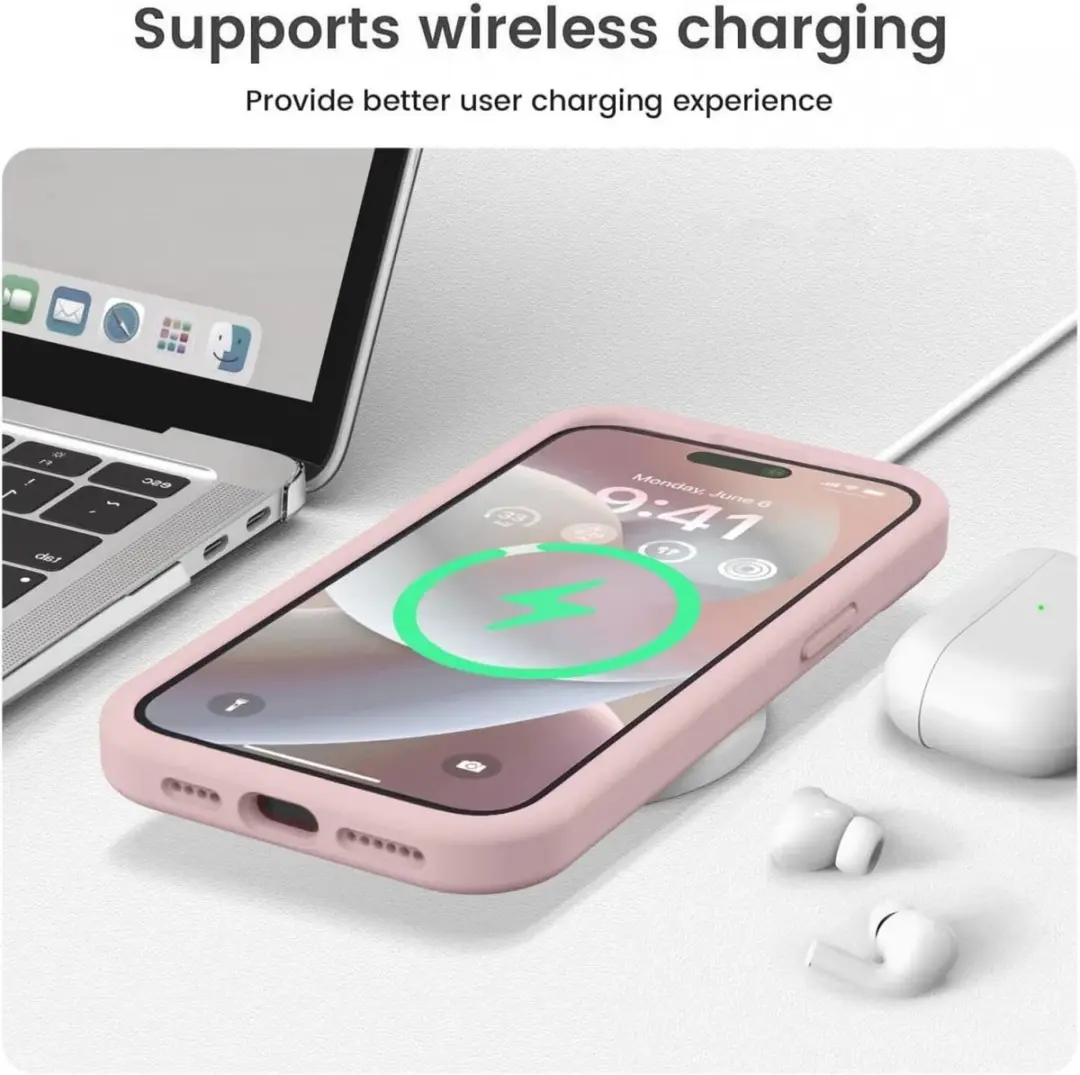Selected by GSMpunt.nl iPhone 15 Pro Hoesje - Siliconen Lila