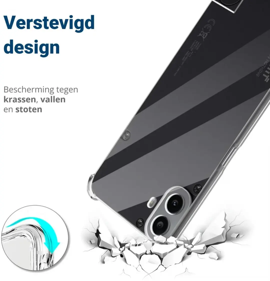 Selected Transparant Hoesje Nothing CMF Phone 1 - Shockproof