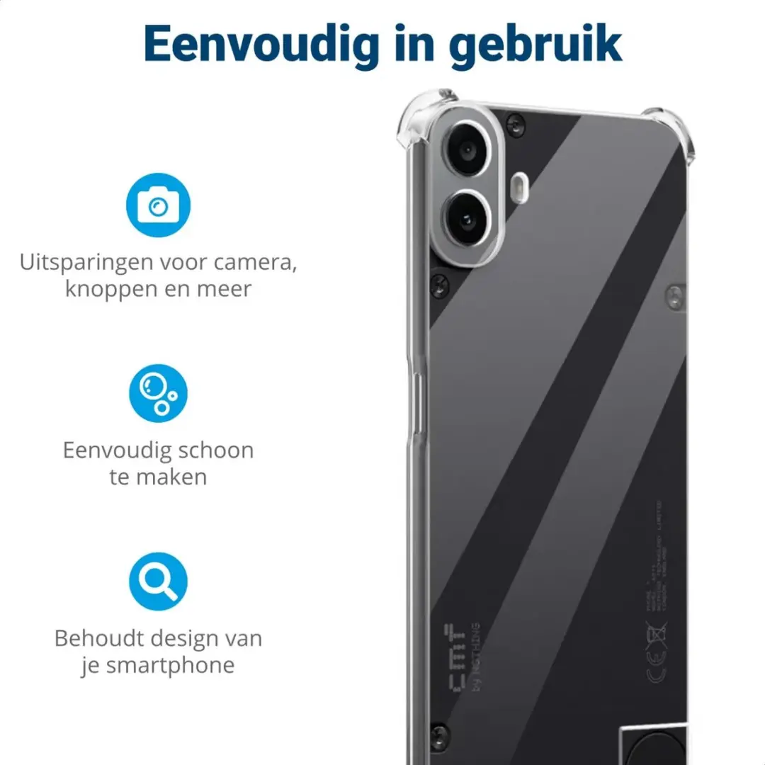 Selected Transparant Hoesje Nothing CMF Phone 1 - Shockproof
