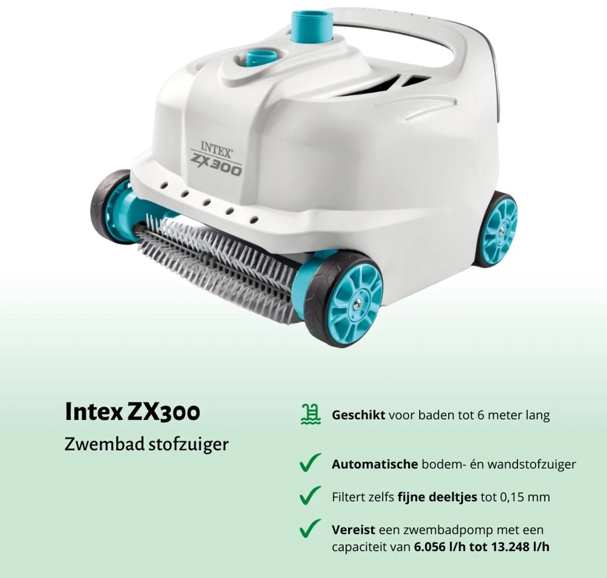 Intex Deluxe Auto Zwembadreiniger ZX300 - 28005 - Blauw