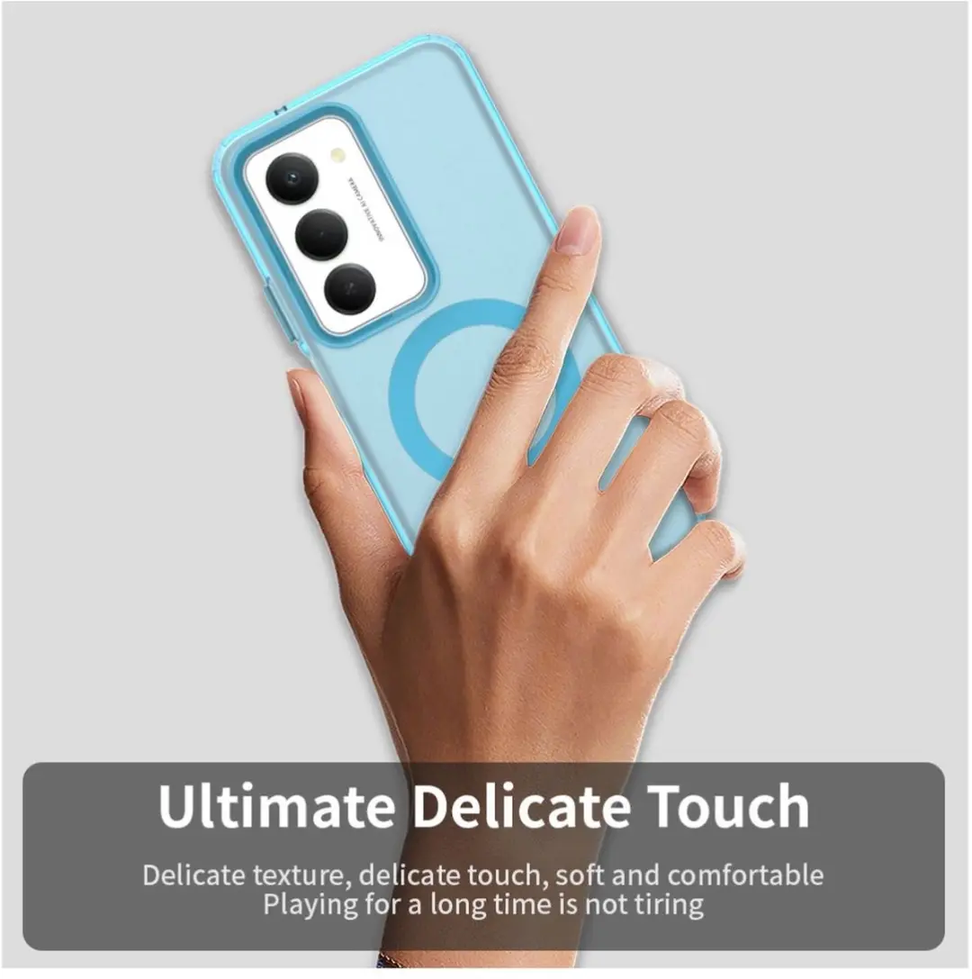 Selected MagSafe Backcover Xiaomi Redmi 15 - Blauw & Transparant - afbeelding 6 van 6