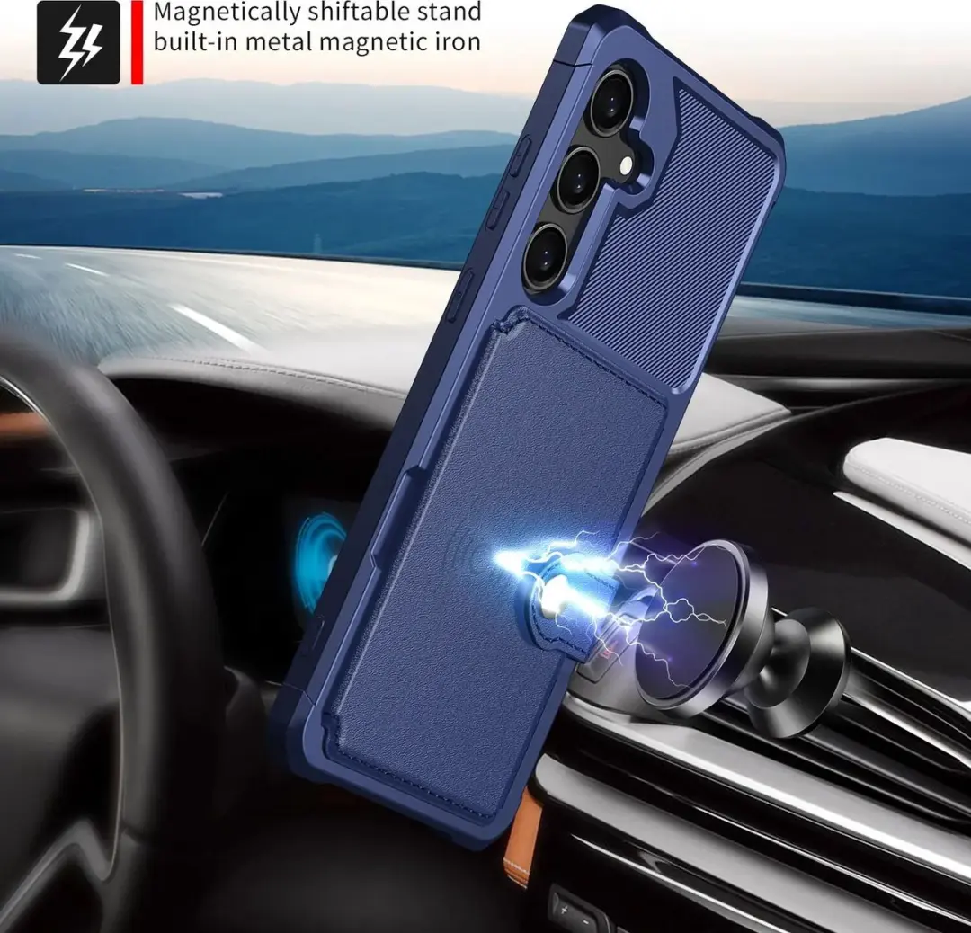 Selected Portemonnee Hoesje Samsung Galaxy A37 - 4 Pasjes - Blauw