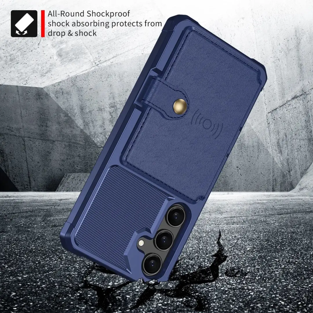Selected Portemonnee Hoesje Samsung Galaxy A37 - 4 Pasjes - Blauw