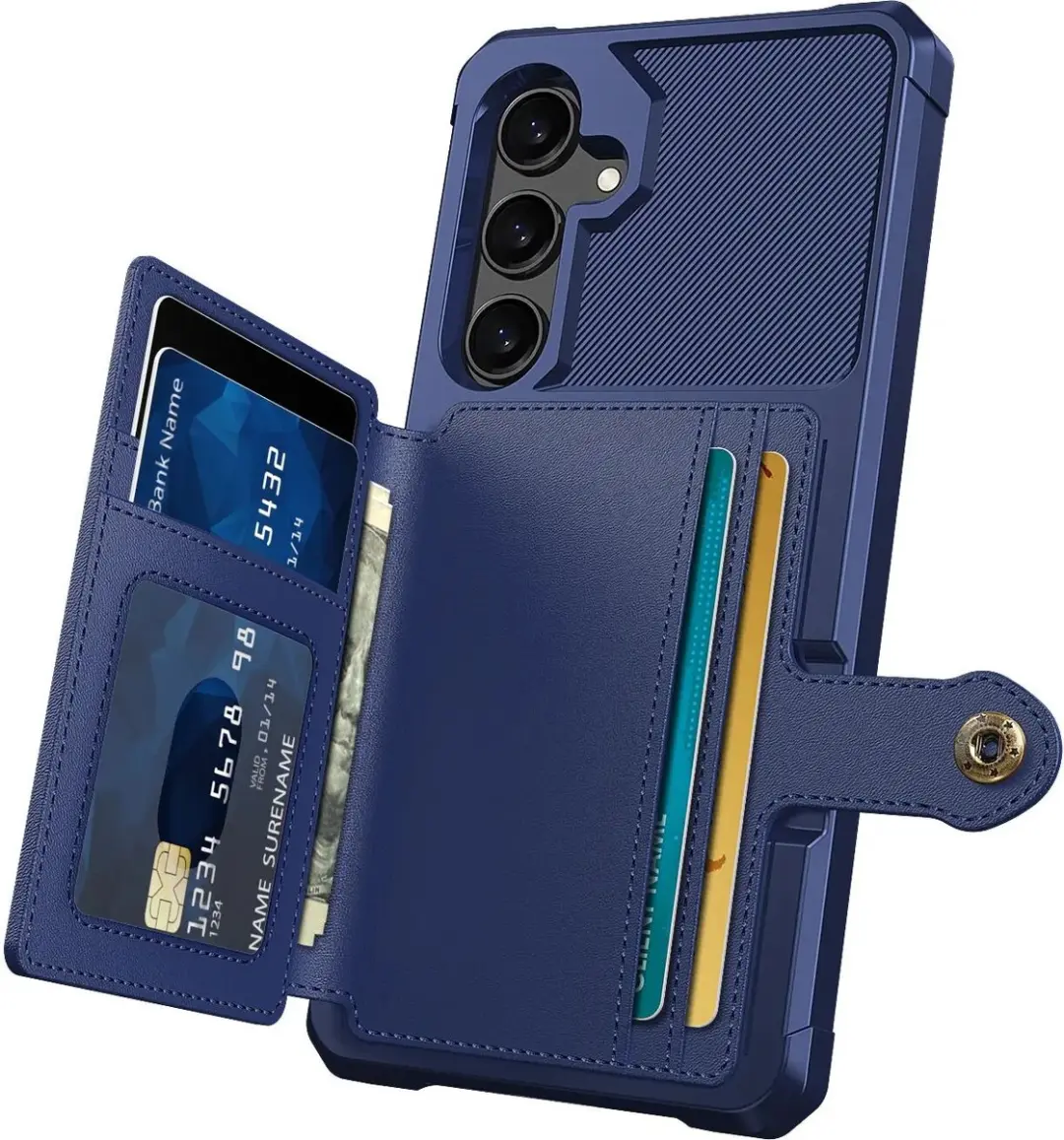 Selected Portemonnee Hoesje Samsung Galaxy A37 - 4 Pasjes - Blauw - afbeelding 6 van 6