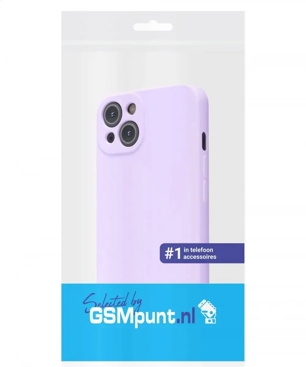 Selected Hoesje iPhone 13 Camera Bescherming - Lila