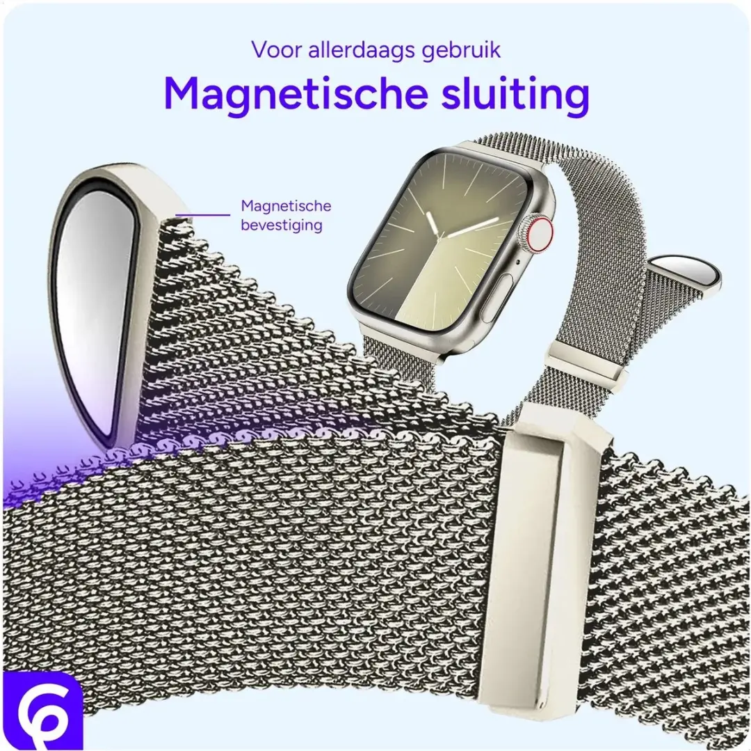 Selected SBG Universeel Horlogebandje 38-42mm - 3 Stuks - Zwart & Zilver
