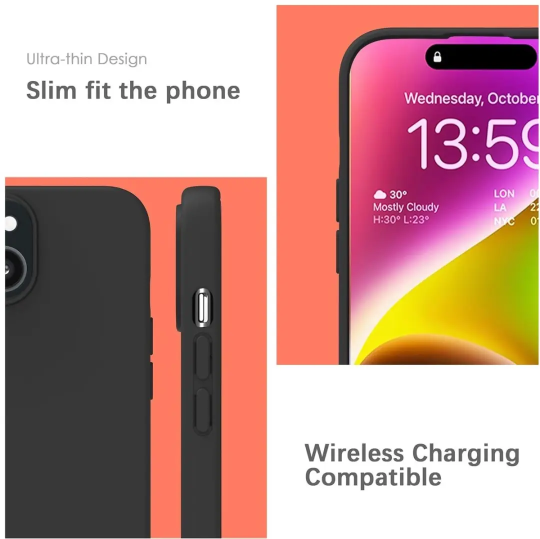 Selected by GSMpunt Dun TPU Hoesje Apple iPhone 14 - Zwart