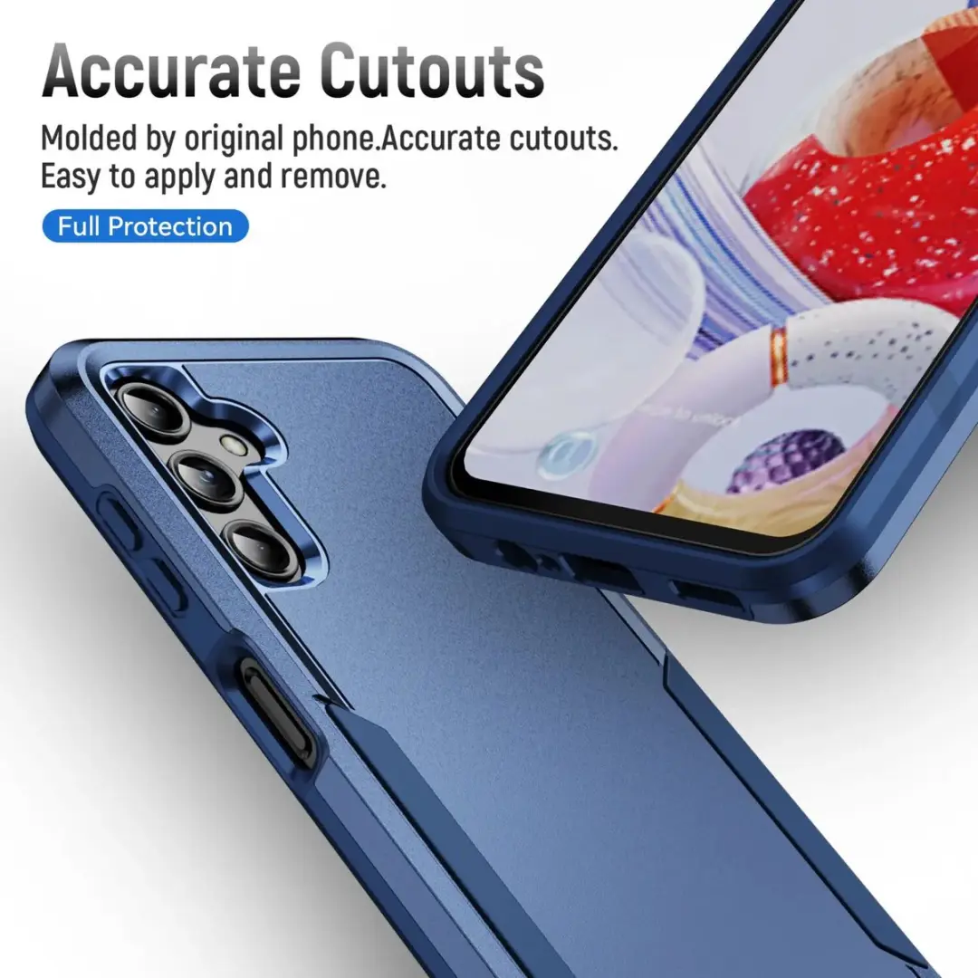 Selected Back Cover Rugged Hoesje Samsung Galaxy A14 - Blauw