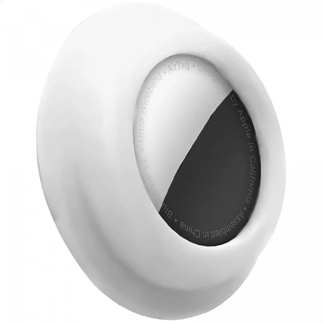 Selected AirTag Hoesje - Siliconen - Wit