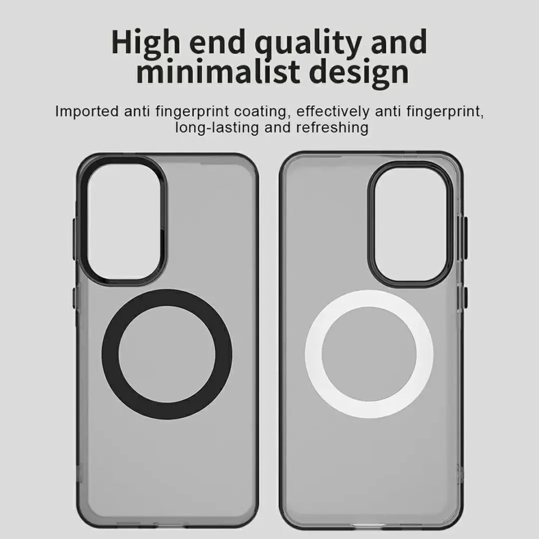 Selected MagSafe Backcover Samsung Galaxy A57 - Zwart & Transparant